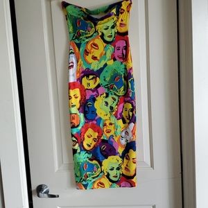 Black beads summer dress xs